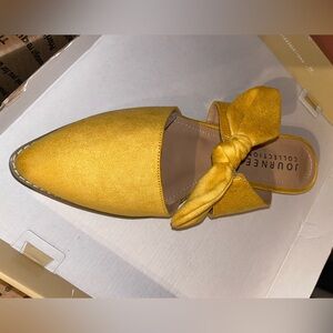 Journee Collection Yellow Bow Slip-On Women's Shoes